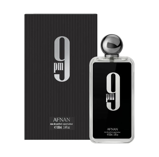 Afnan 9 PM For Men Eau De Parfum, 3.4 Fl. Oz Pheromone men's cologne, long-lasting fragrance, Christmas gift